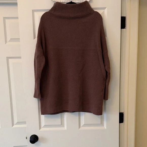 Free People Brown Mock Turtleneck Sweater - Picture 3 of 5